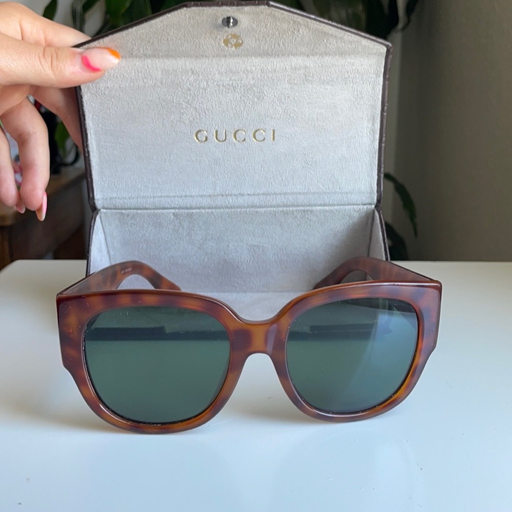 Gucci Tortoise Sunglasses